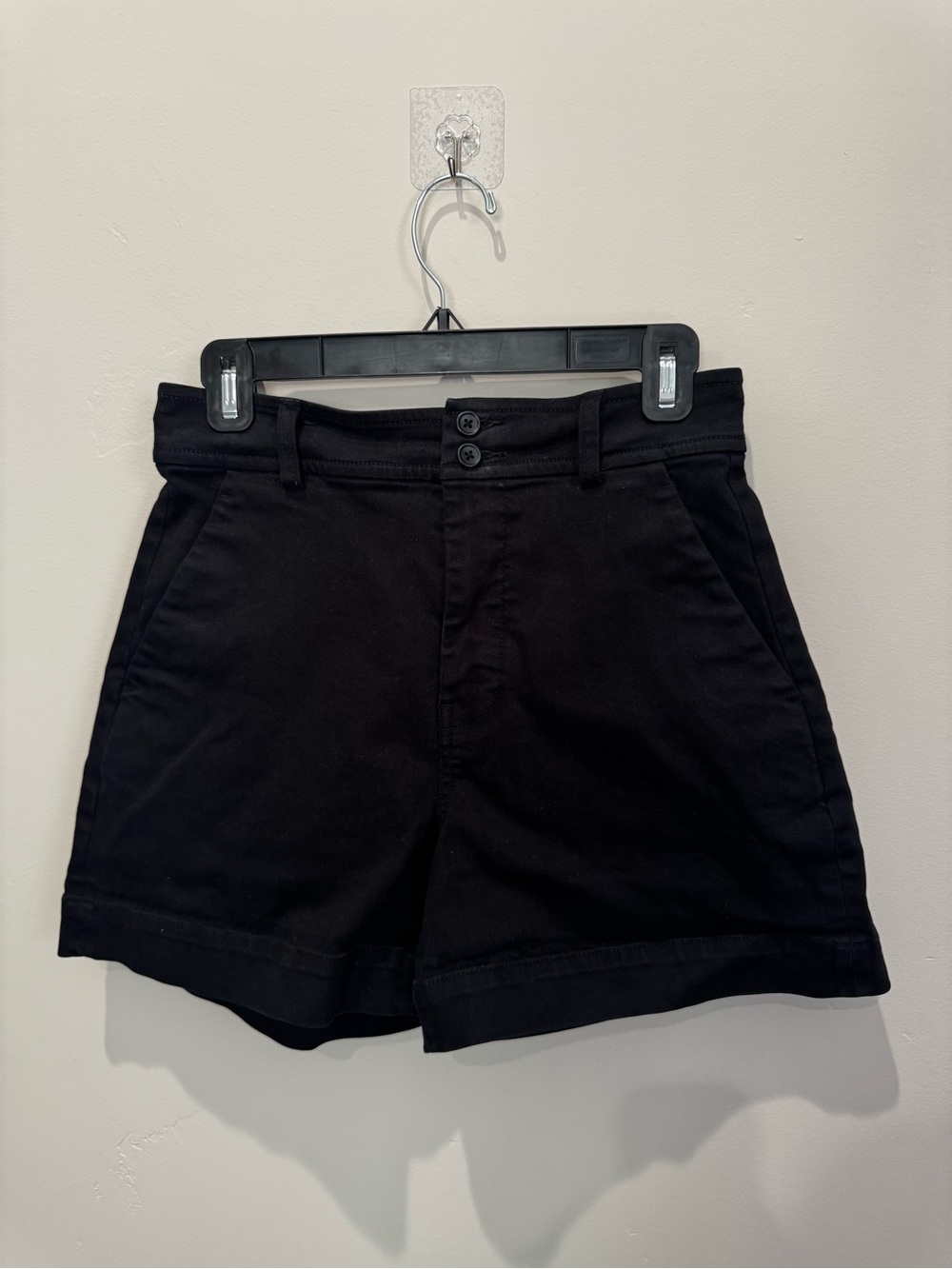 Everlane Black High-Waist Tailored Shorts
